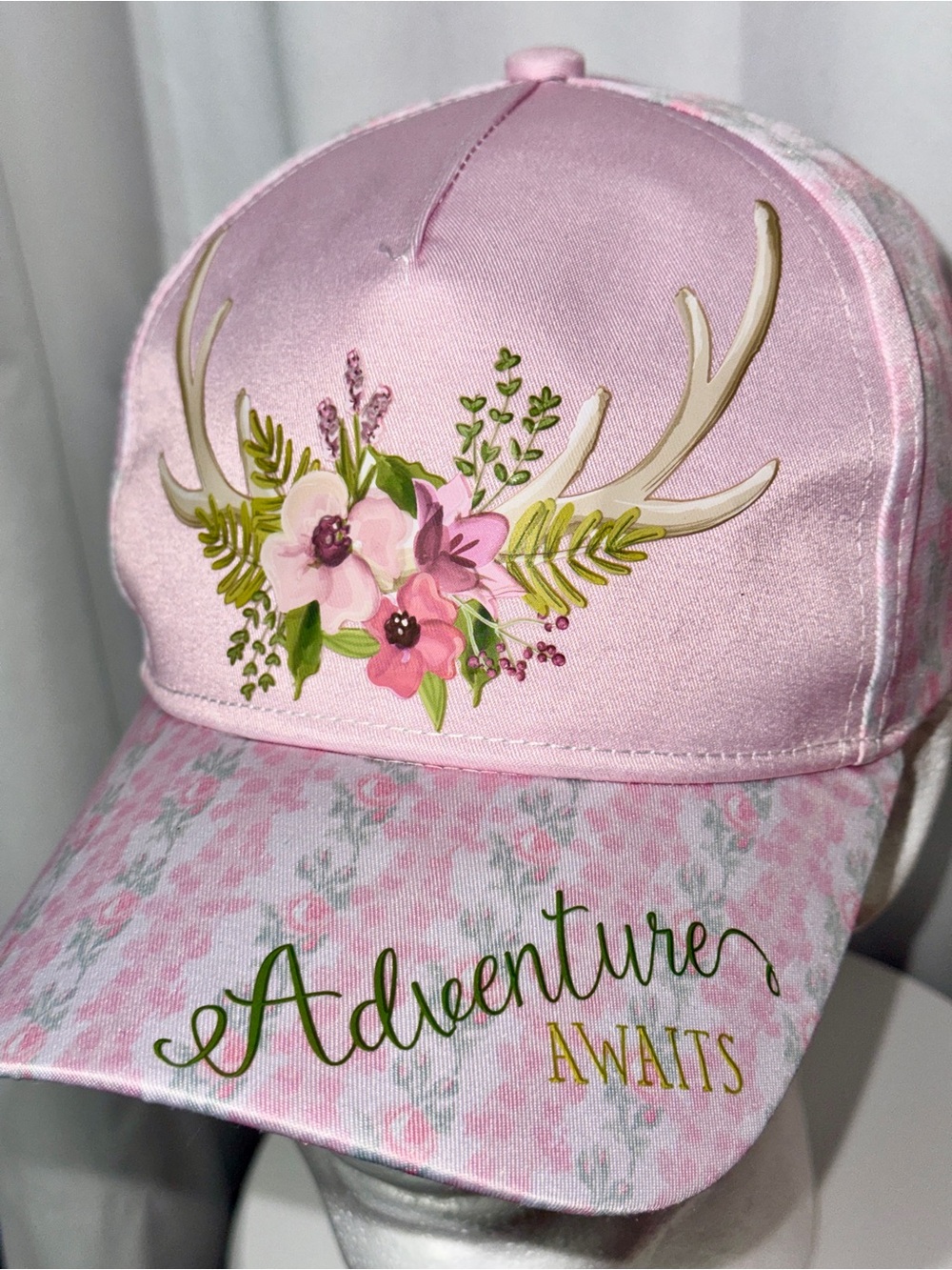 Adventure Awaits! Satin Floral Hat ~ Romantic Love Shack Coquette Vibes